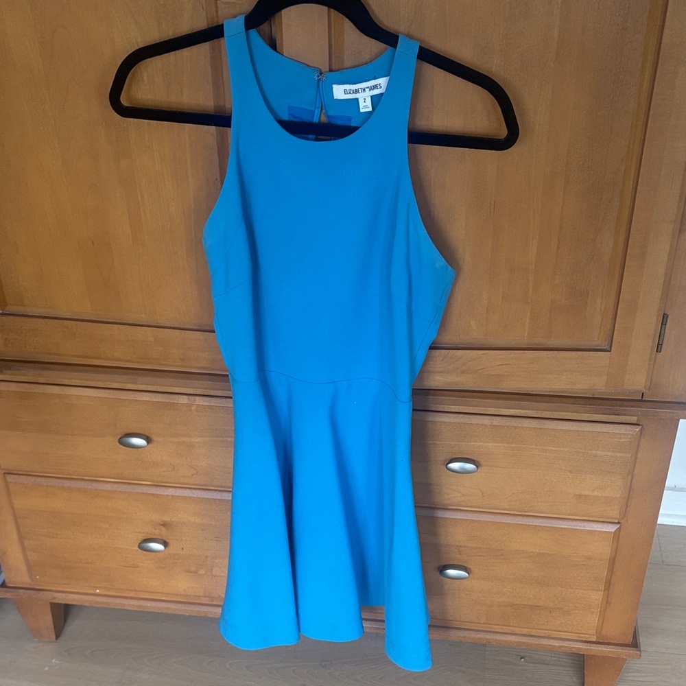 Elizabeth and James Blue A-Line Dress